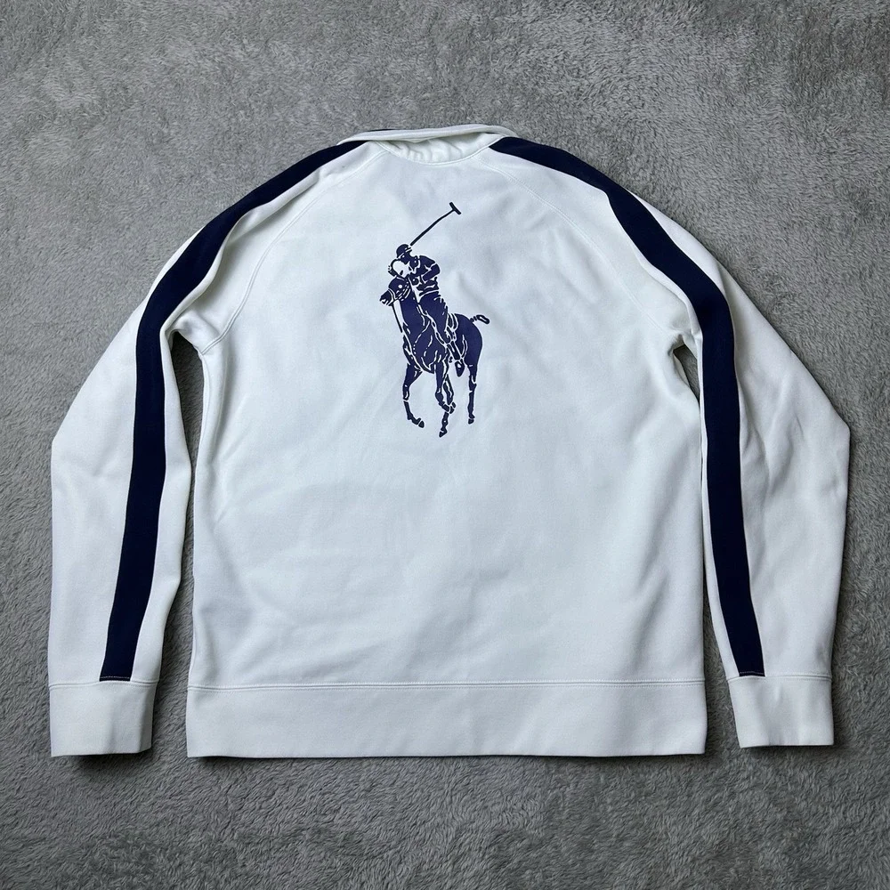 Ralph Lauren RLX Womens ‎ XL White Navy Full Zip Track Jacket US Open 2006 - Picture 14 of 14